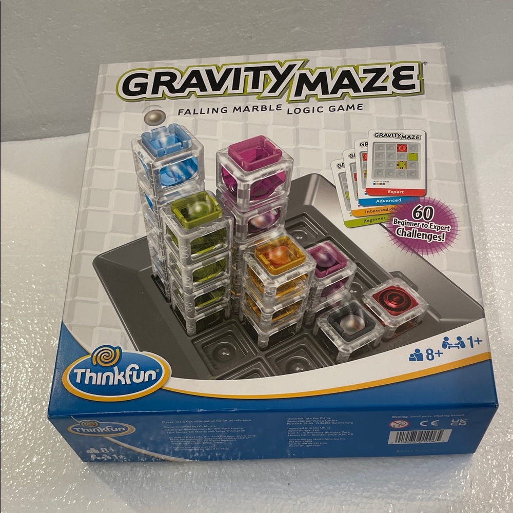 Think Fun Gravity Maze Falling Marble Logic Game challenging stem toy ages 8+
